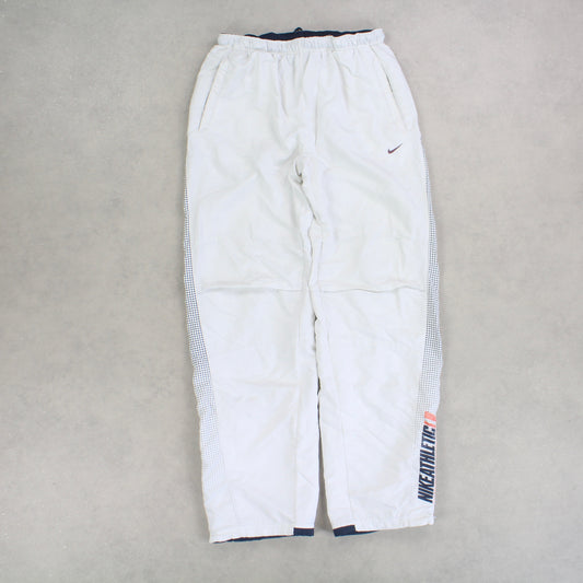 SUPER RARE 00s Nike Trackpants White - (M)