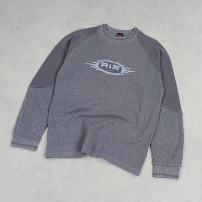 RARE Vintage 1990s Nike Air Sweatshirt Grey - (S)