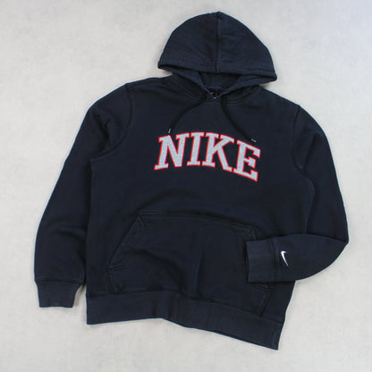 RARE Vintage 00s Nike Spell Out Hoodie Black - (S)