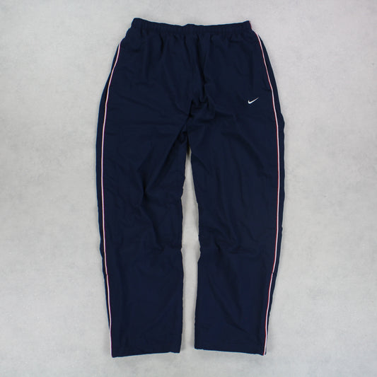 RARE 00s Nike Trackpants Navy - (M)