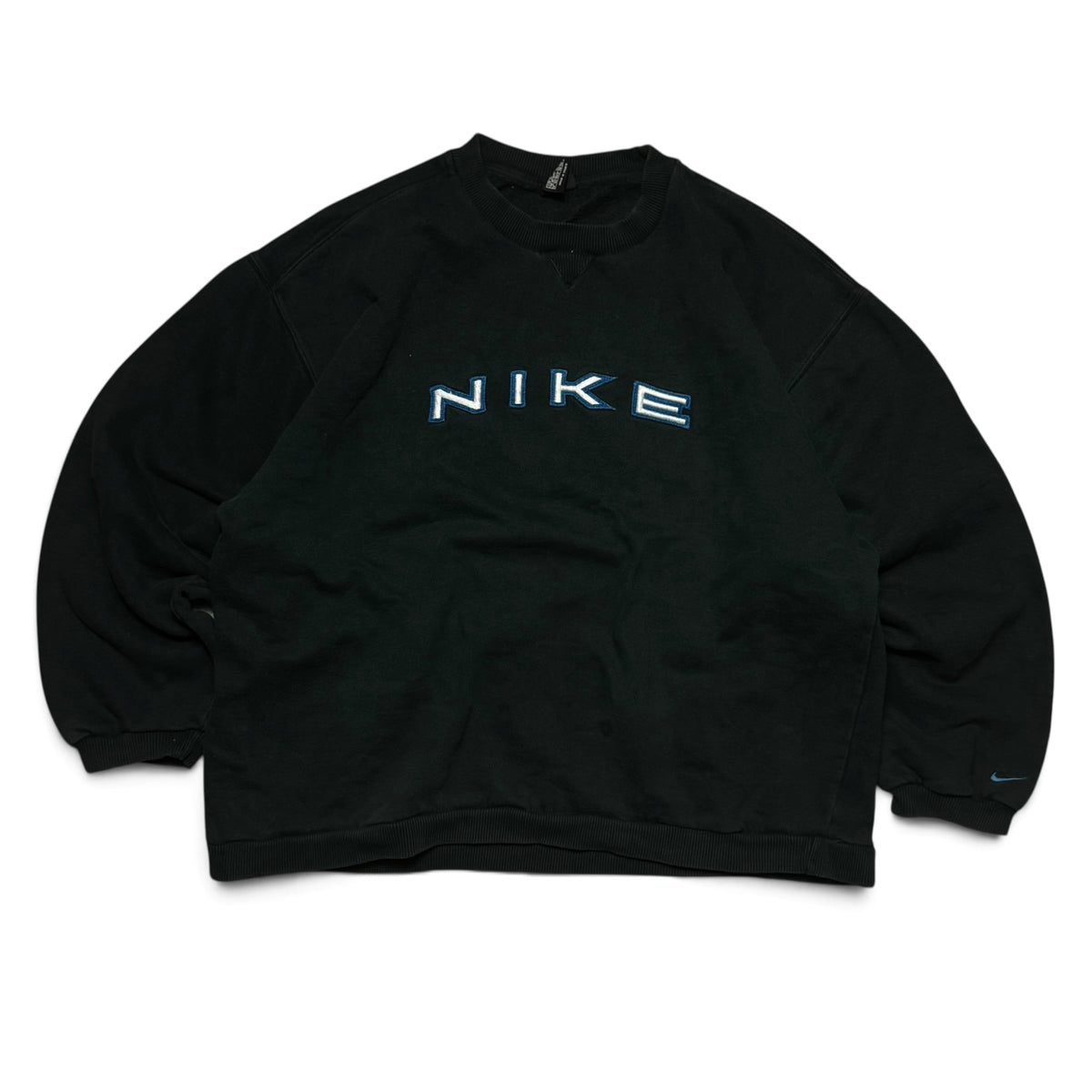 SUPER RARE 1990s Nike Sweatshirt Black - (XL)