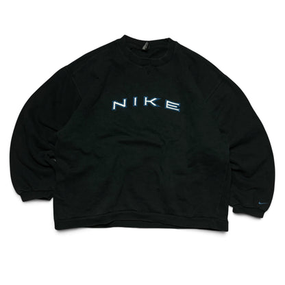 SUPER RARE 1990s Nike Sweatshirt Black - (XL)