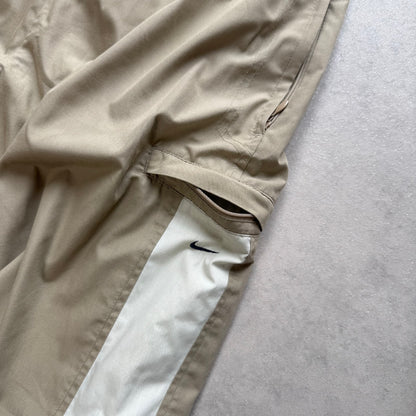 RARE 1990s Nike Trackpants Beige - (L)