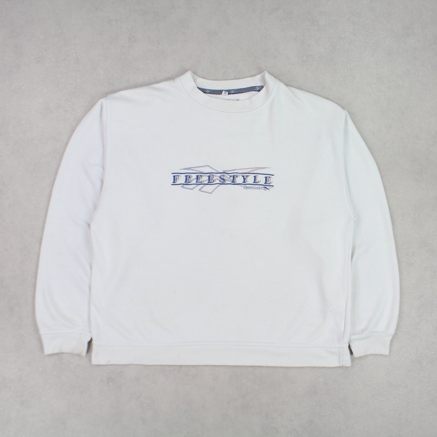 RARE Vintage 1990s Reebok Sweatshirt White - (S)