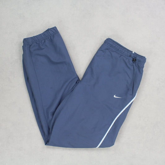 RARE Vintage 00s Nike Trackpants Blue - (L)