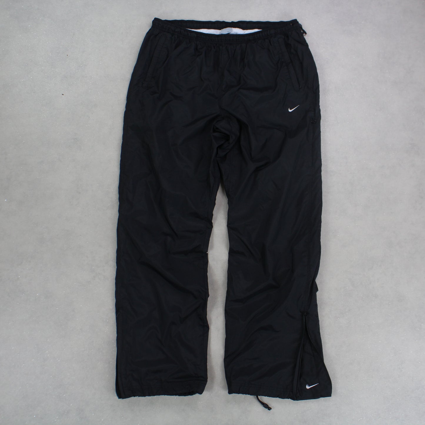 SUPER RARE 2000s Nike Trackpants Black - (L)