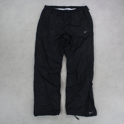 SUPER RARE 2000s Nike Trackpants Black - (L)