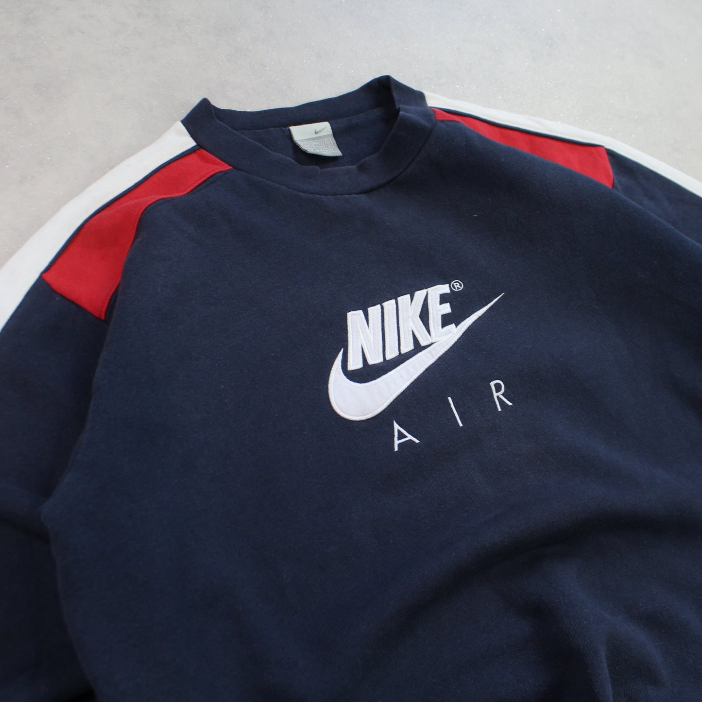 RARE 00s Nike Air Sweatshirt Navy - (L)