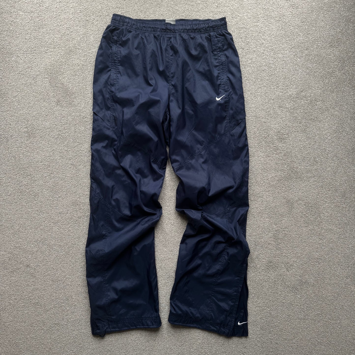 RARE 2000s Nike Trackpants Navy - (L)