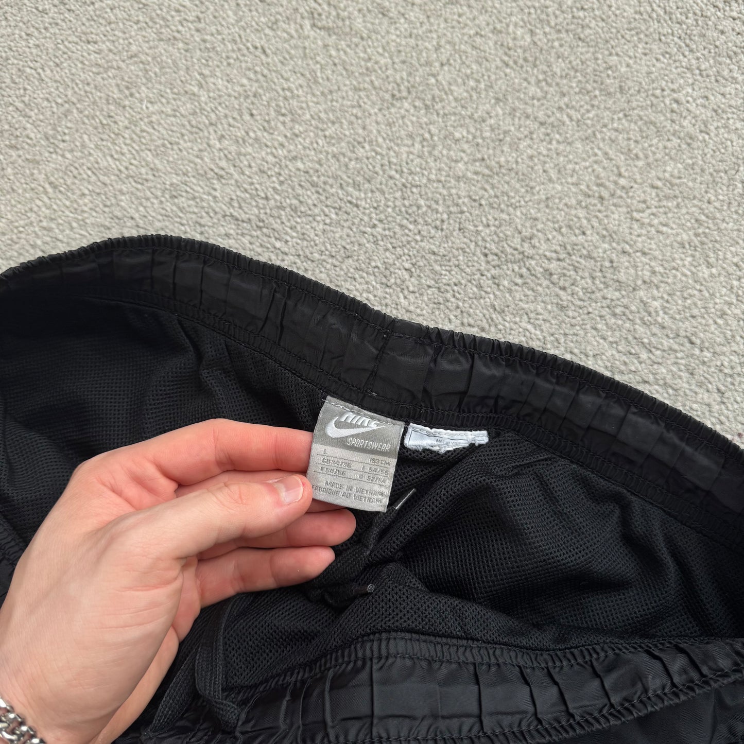 RARE 2000s Nike Trackpants Black - (L)