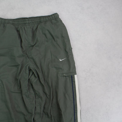 RARE 00s Nike Trackpants Green - (S)