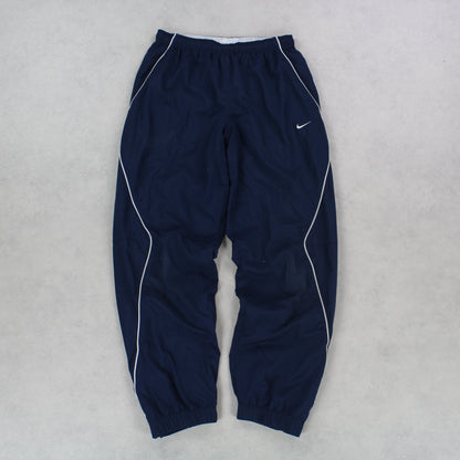 SUPER RARE 00s Nike Trackpants Navy - (S)