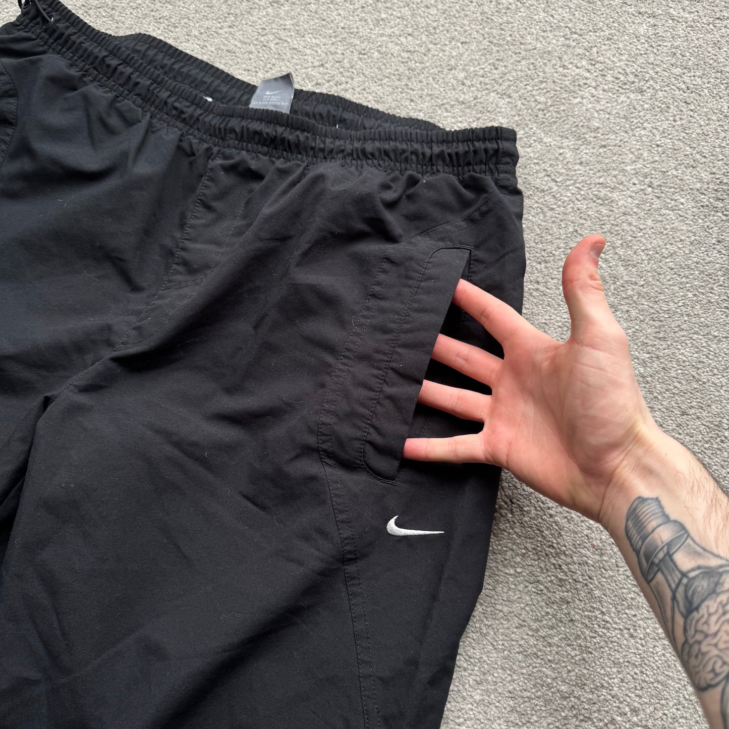 RARE 2000s Nike Trackpants Black - (M/L)