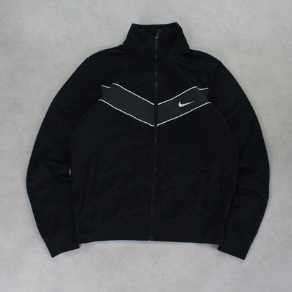 RARE 2000s Nike Track Jacket Black - (S)