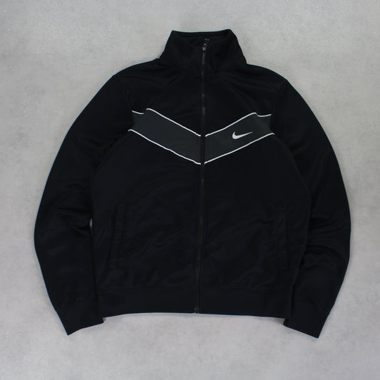 RARE 2000s Nike Track Jacket Black - (S)