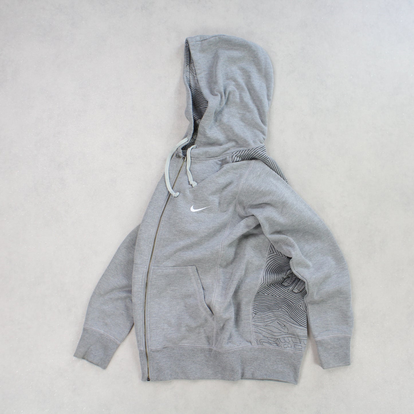 SUPER RARE 2000s Nike Air Max 97 Zip Up Hoodie Grey - (M)