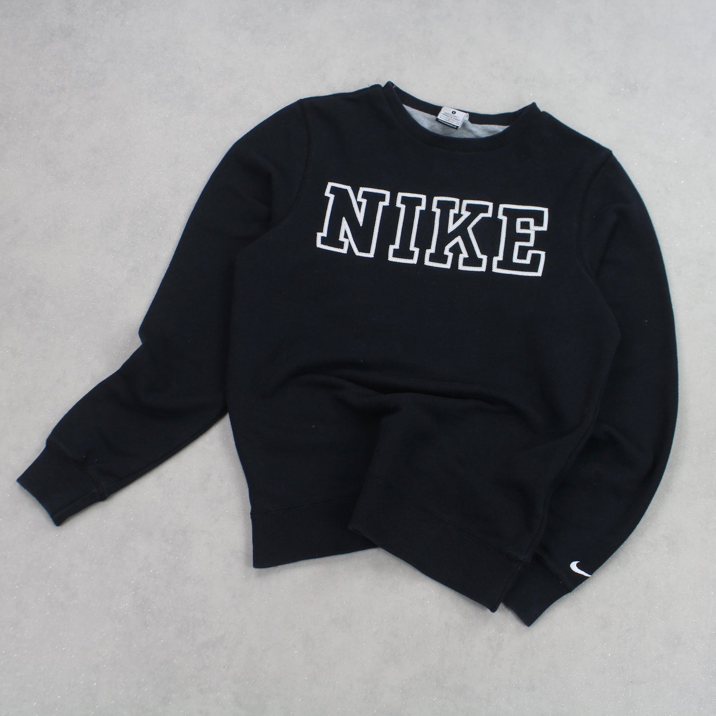 RARE Vintage 00s Nike Spell Out Sweatshirt Black - (XS)