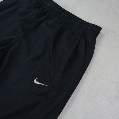 RARE 00s Baggy Nike Trackpants Black - (M)