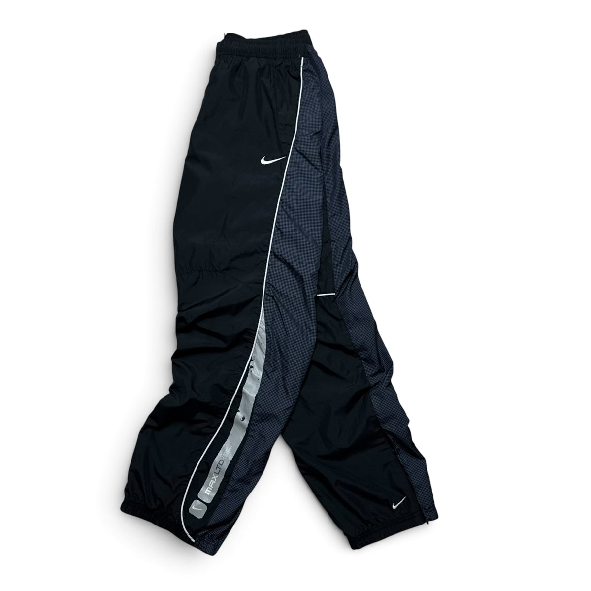SUPER RARE 2000s Nike Air Max Trackpants Black - (L)