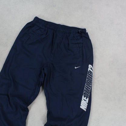 SUPER RARE 00s Nike Trackpants Navy - (S)