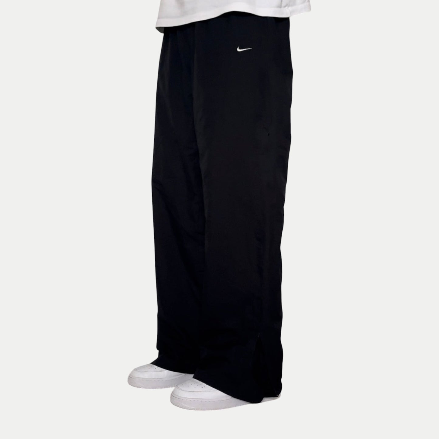 RARE 2000s Baggy Nike Trackpants Black - (S)