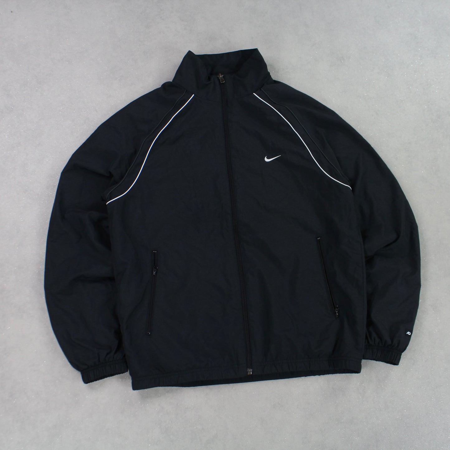 RARE 00s Nike Track Jacket Black - (S)