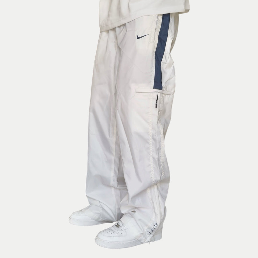 RARE 1990s Baggy Nike Trackpants White - (L)