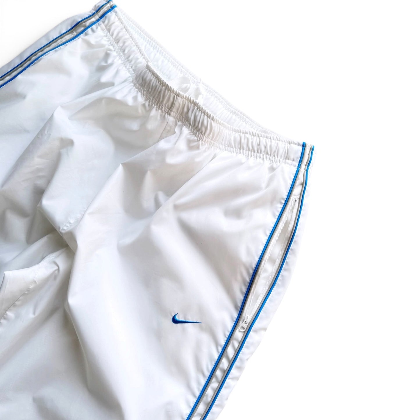 SUPER RARE 2000s Baggy Nike Trackpants White *PREMIUM* - (L)
