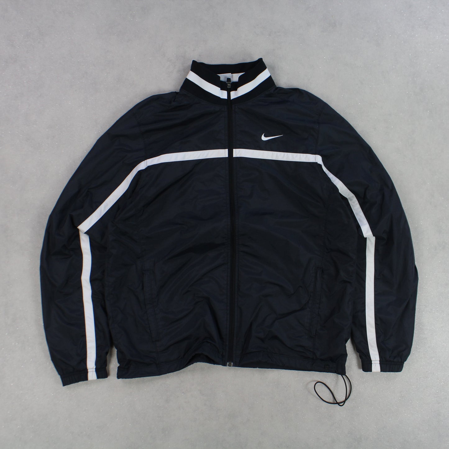 RARE 00s Nike Track Jacket Black - (L)