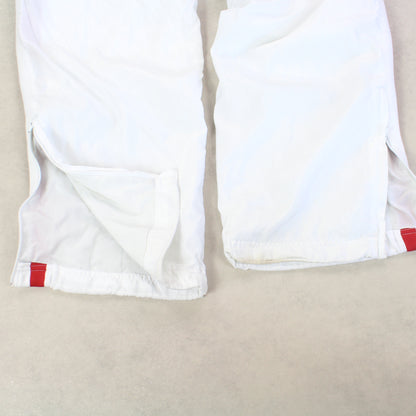 RARE 00s Nike Trackpants White - (M)