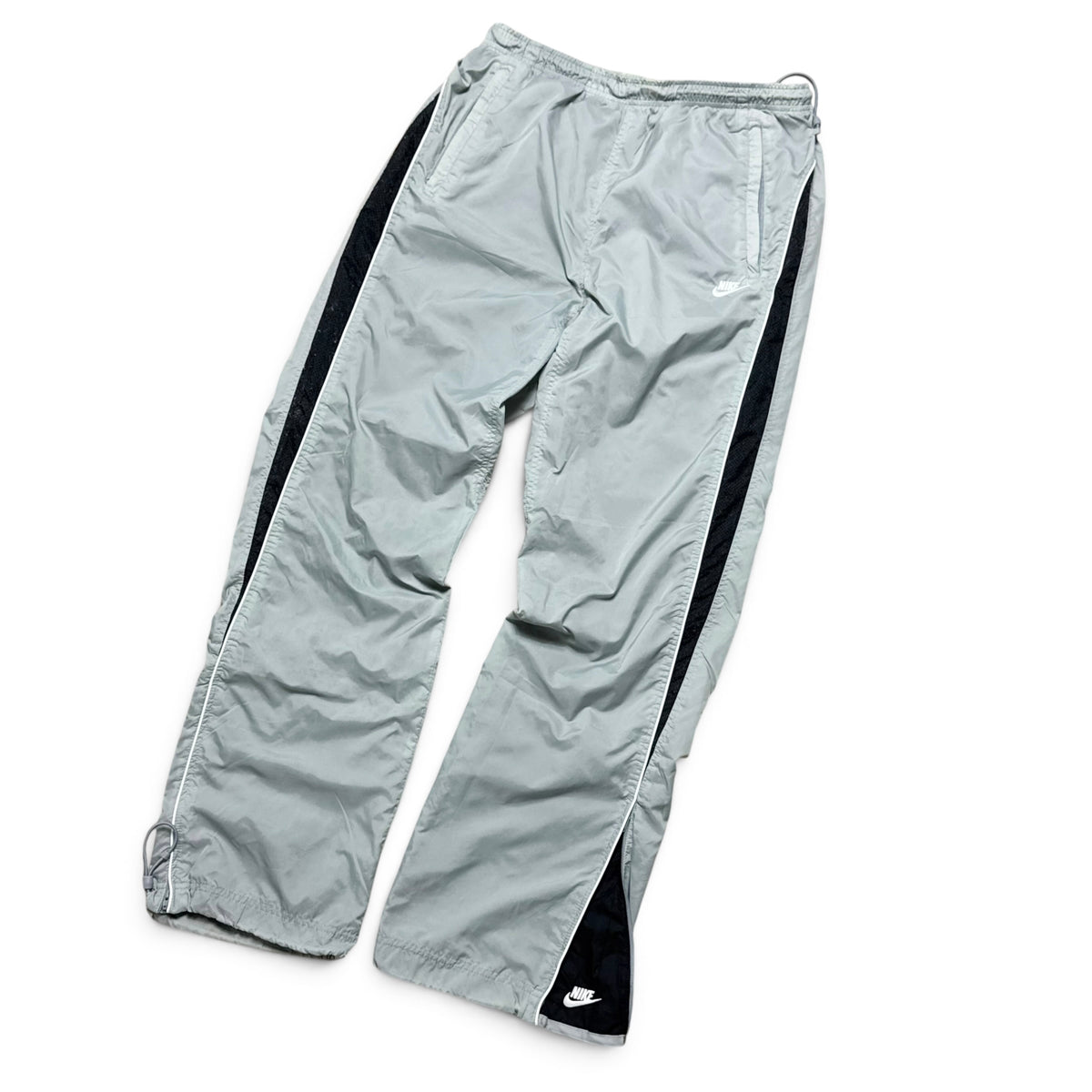 RARE 2000s Nike Trackpants Grey - (L) | PREMIUM
