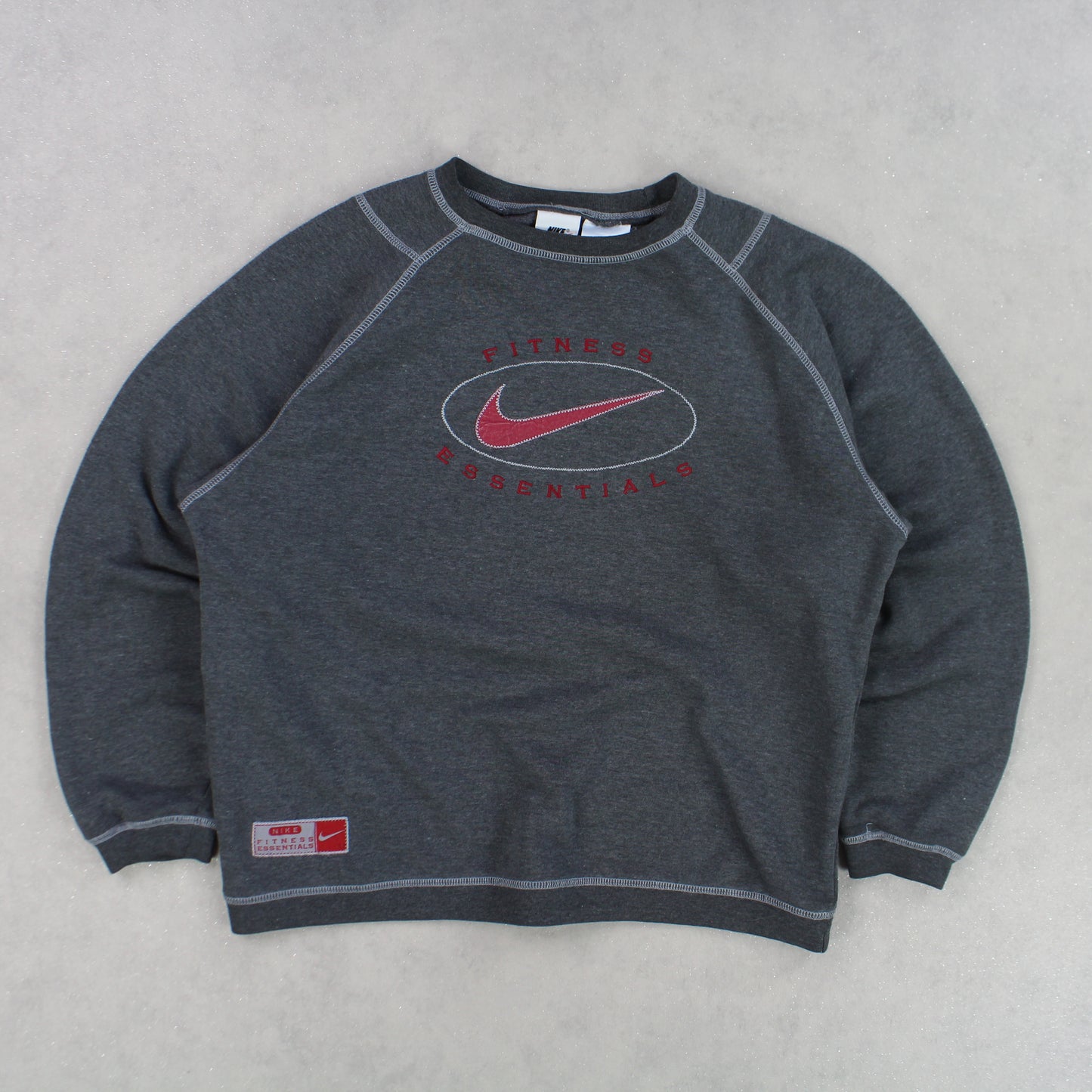 VERY RARE 90s Nike Sweatshirt Grey - (S)