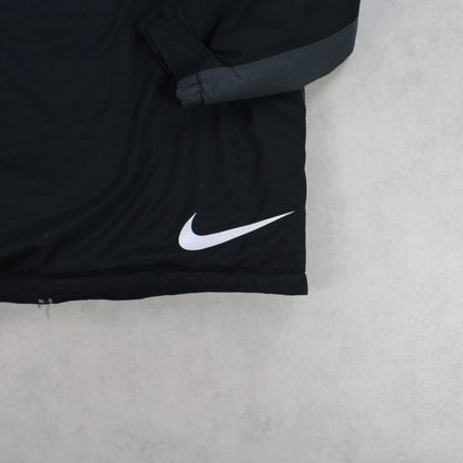 RARE 00s Nike Padded Jacket Black - (XL)