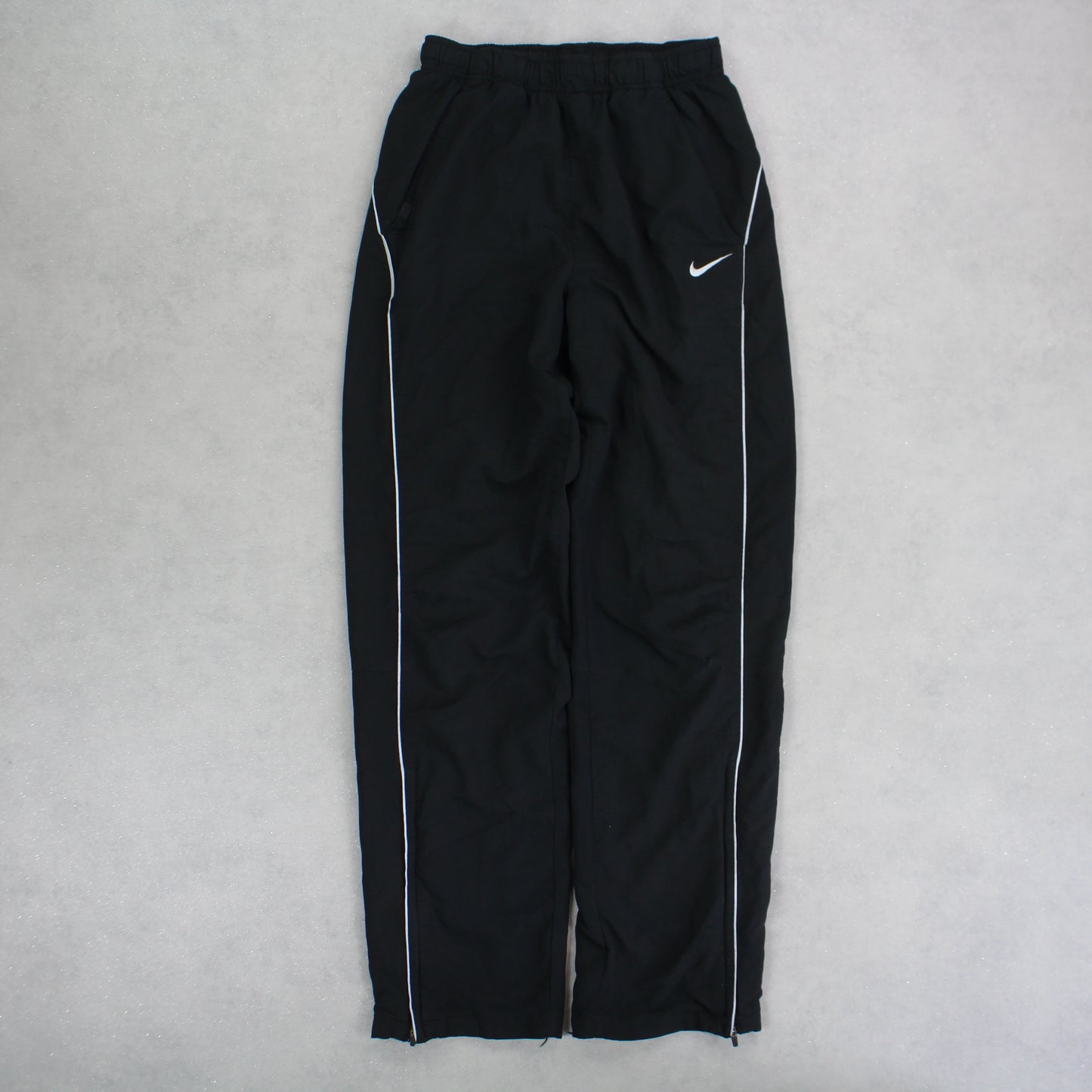 RARE 00s Nike Trackpants Black - (XS)