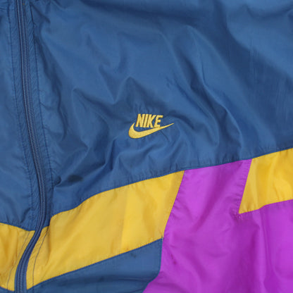 RARE Vintage 1990s Nike Windbreaker Navy - (XL)