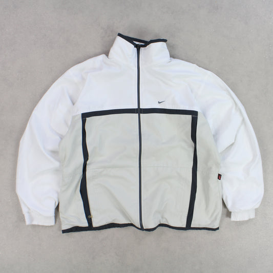 RARE 00s Nike Track Jacket White - (M)