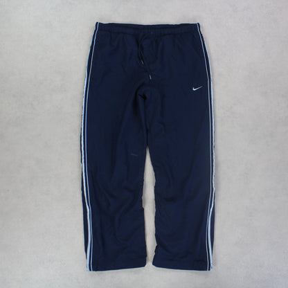 RARE 00s Nike Trackpants Navy - (XS)