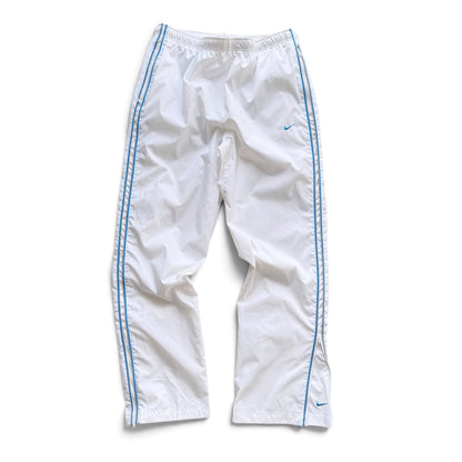 SUPER RARE 2000s Baggy Nike Trackpants White *PREMIUM* - (L)