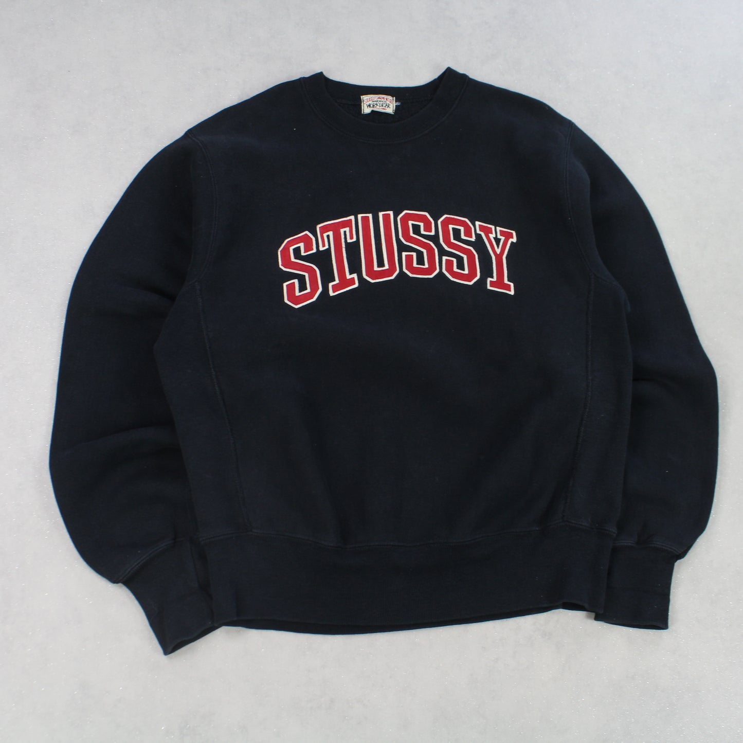 SUPER RARE Vintage Stüssy Spell Out Sweatshirt Black - (M)