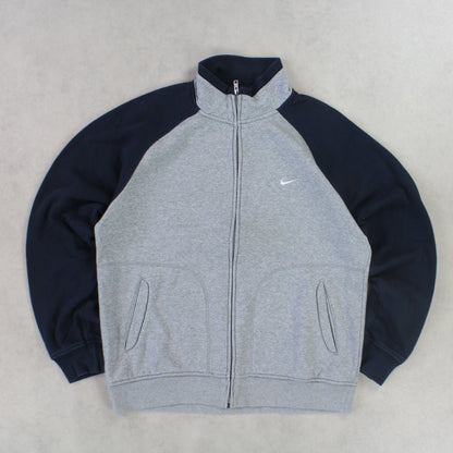 RARE 00s Nike Zip Up Grey - (L)