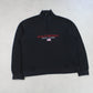 SUPER RARE Vintage 1990s Polo Sport 1/4 Zip Black - (M)