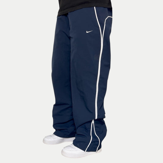 RARE 2000s Nike Trackpants Navy - (L)