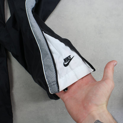 RARE 00s Nike Baggy Trackpants Black - (L)