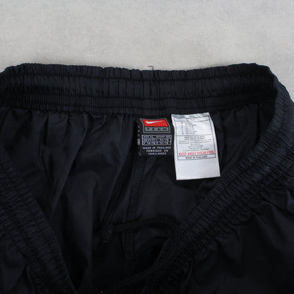 RARE Vintage 1990s Nike Trackpants Black - (L)