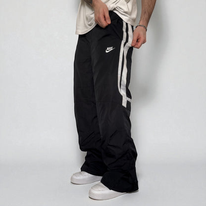 RARE 2000s Baggy Nike Trackpants Black - (M)