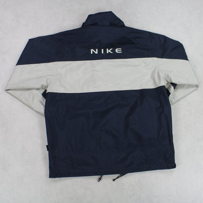 SUPER RARE 00s Vintage Nike Reversible Jacket Navy/Black - (XL)