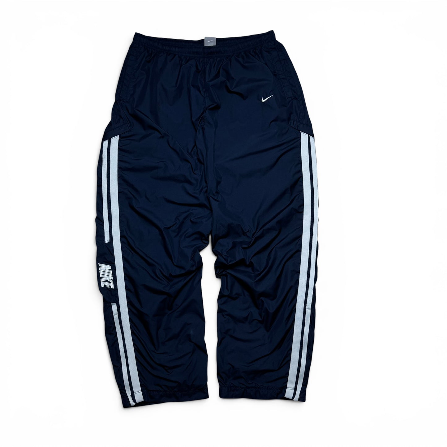 RARE 2000s Baggy Nike Trackpants Navy - (L)
