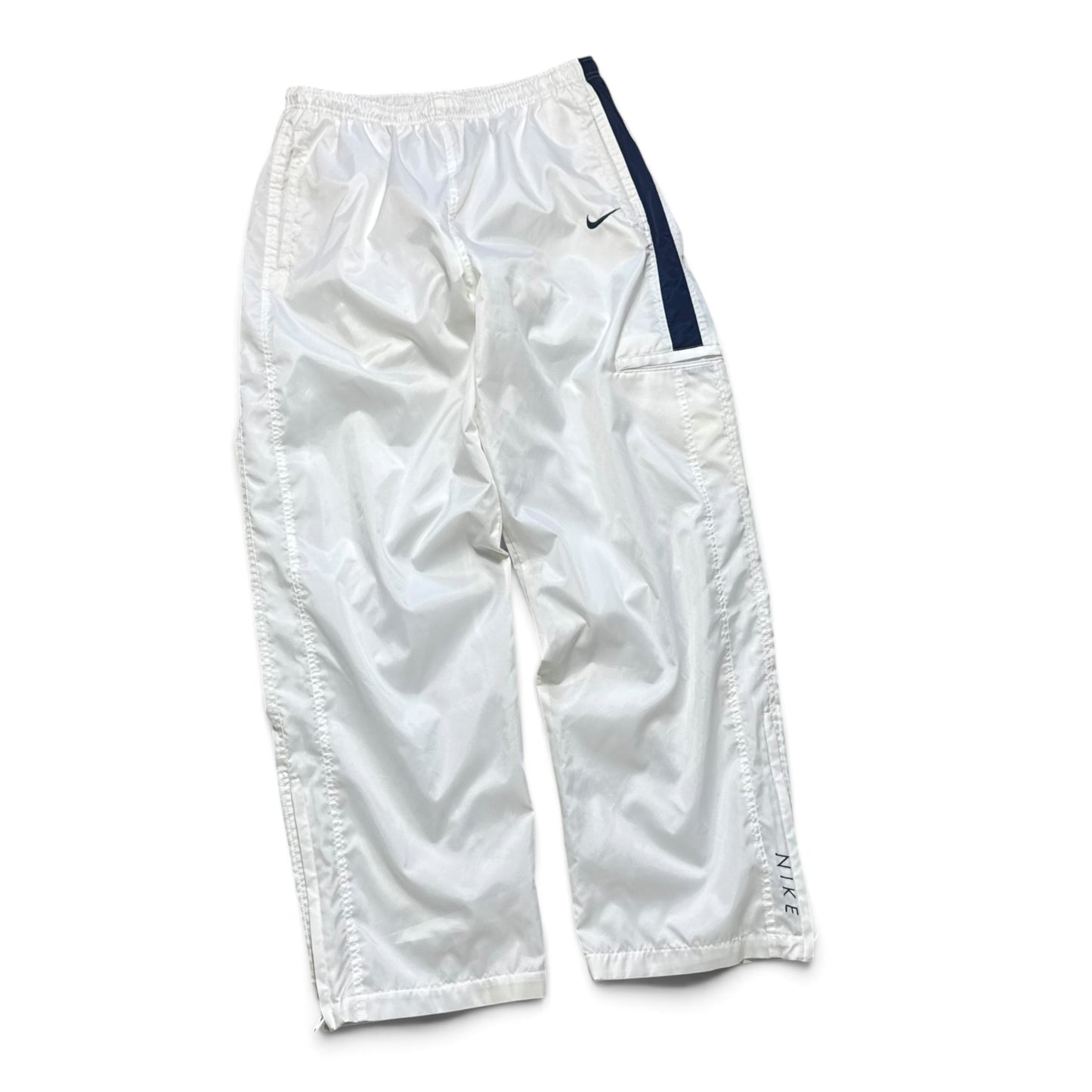 RARE 1990s Baggy Nike Trackpants White - (L)