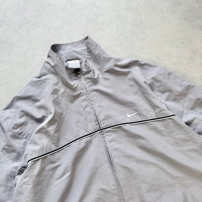RARE 2000s Nike Track Jacket Grey - (L)