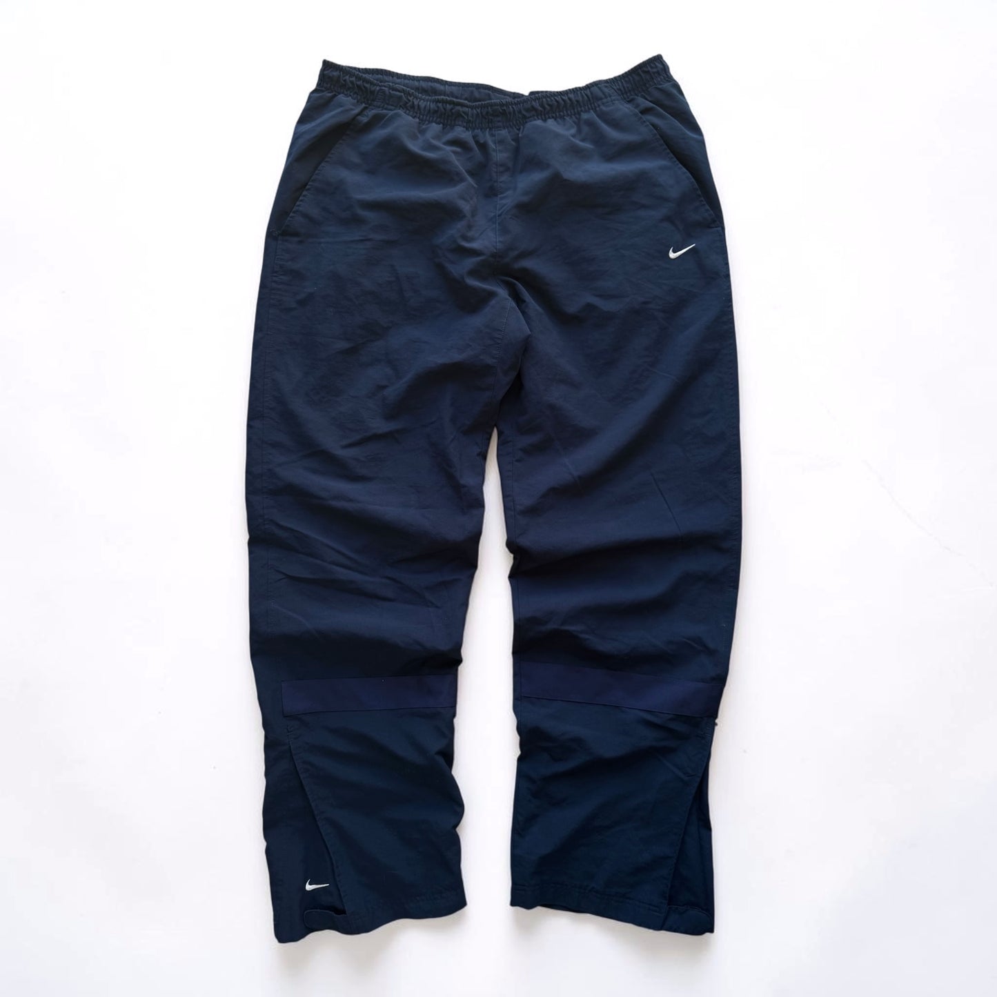 RARE 2000s Nike Trackpants Navy - (L)
